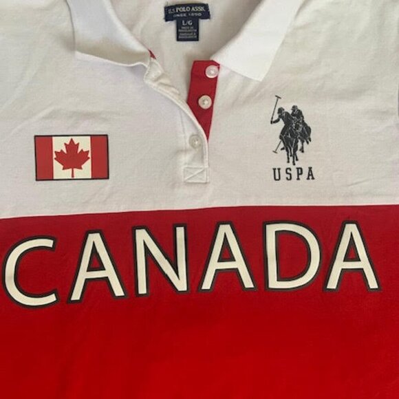 U.S POLO Canada Team Shirt  -   LARGE SIZE   🍁 - Picture 6 of 14